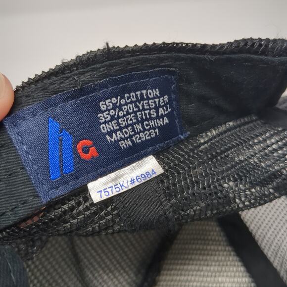 Huskies Snapback Trucker Hat Gray One Size Adjustable Distressed Mesh Back Ha - Picture 9 of 9